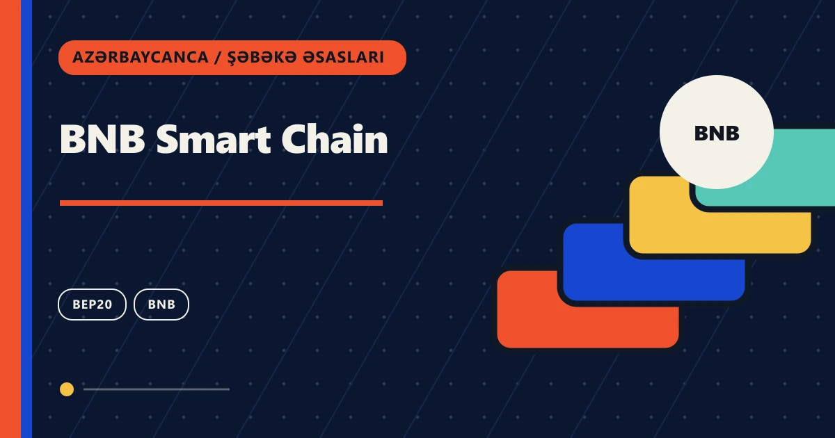 BNB Smart Chain: zəncirüstü köçürmə üzrə şəbəkə əsasları mövzu illüstrasiyası