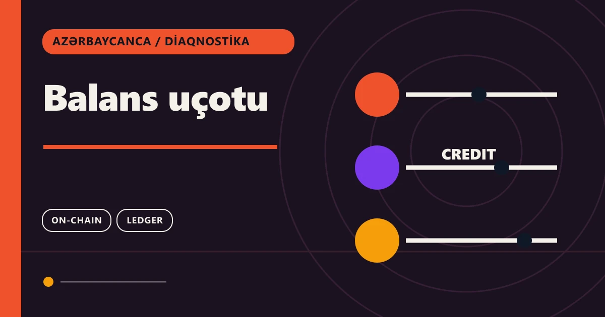 Balans uçotu: zəncirüstü köçürmə üzrə diaqnostika mövzu illüstrasiyası