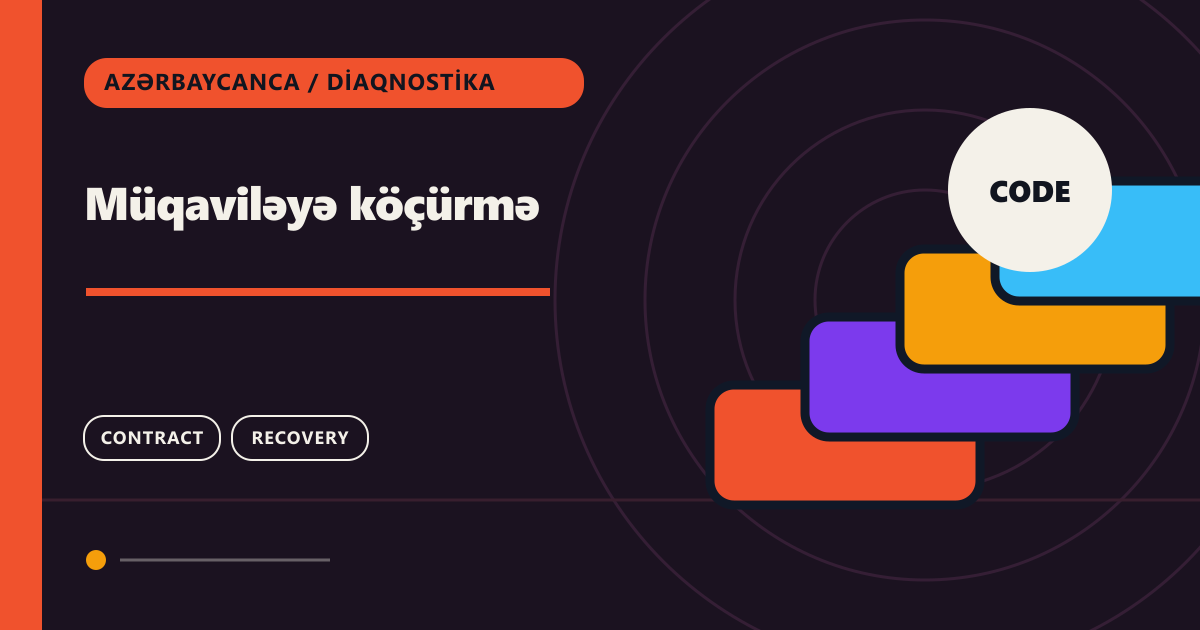 Müqaviləyə köçürmə: zəncirüstü köçürmə üzrə diaqnostika mövzu illüstrasiyası
