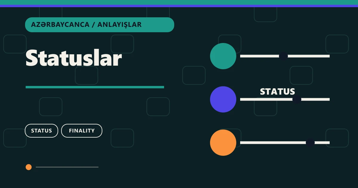 Statuslar: zəncirüstü köçürmə üzrə anlayışlar mövzu illüstrasiyası