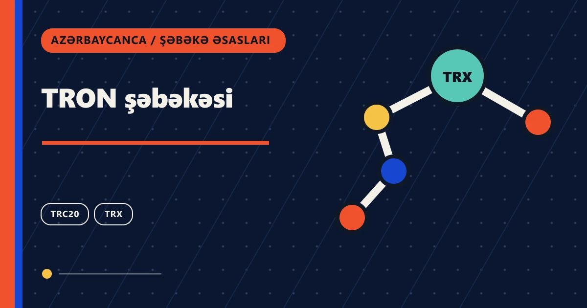 TRON şəbəkəsi: zəncirüstü köçürmə üzrə şəbəkə əsasları mövzu illüstrasiyası