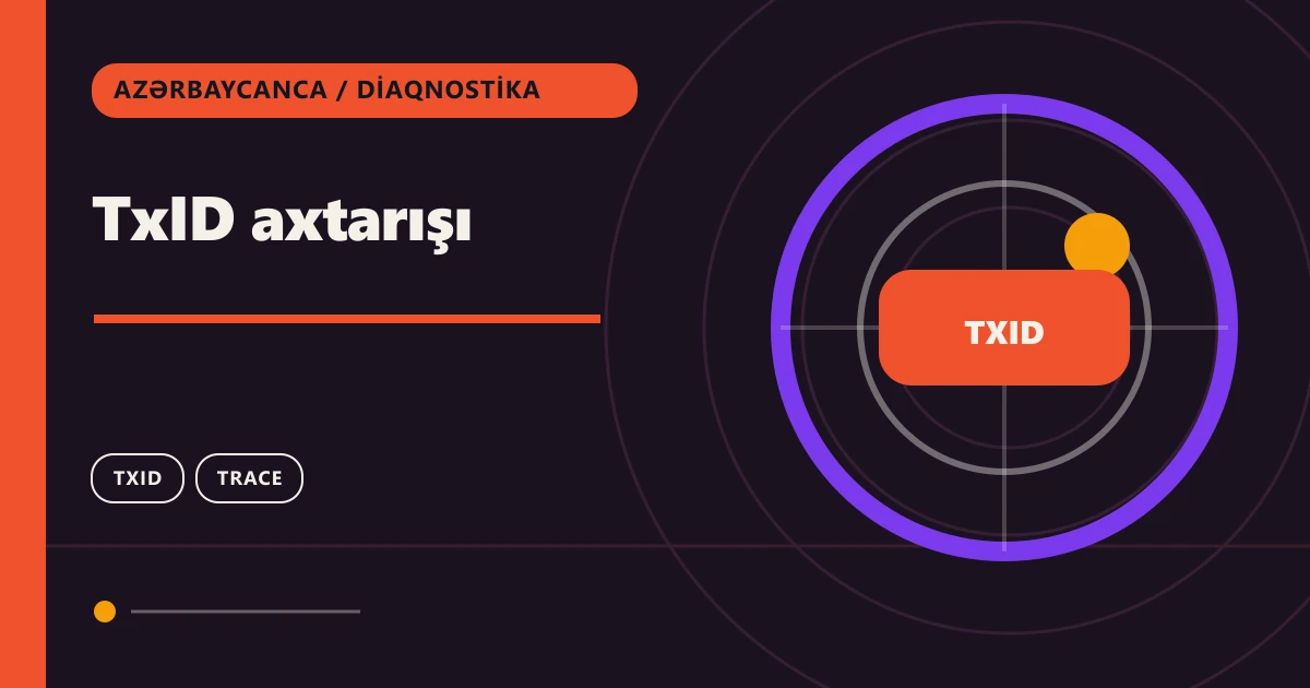 TxID axtarışı: zəncirüstü köçürmə üzrə diaqnostika mövzu illüstrasiyası